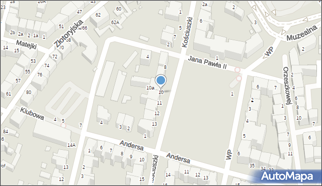 Legnica, Kościuszki Tadeusza, gen., 10, mapa Legnicy
