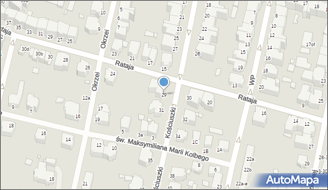 Legnica, Kościuszki Tadeusza, gen., 29, mapa Legnicy