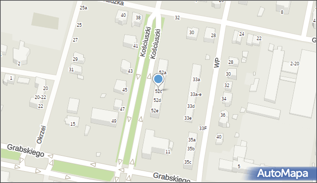 Legnica, Kościuszki Tadeusza, gen., 52c, mapa Legnicy