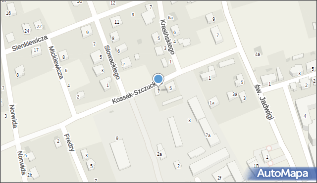 Legnickie Pole, Kossak-Szczuckiej, 7, mapa Legnickie Pole