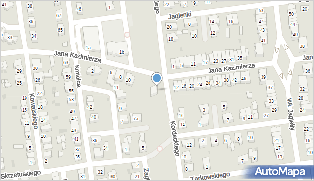 Leszno, Kordeckiego Augustyna, ks., 7, mapa Leszno