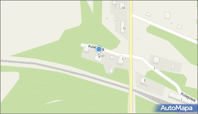 Leszno Górne, Kolejowa, 4, mapa Leszno Górne