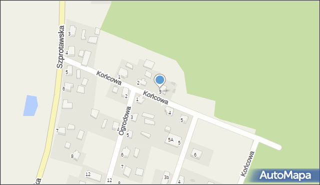 Leszno Górne, Końcowa, 3, mapa Leszno Górne