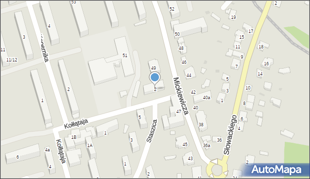 Leżajsk, Kołłątaja Hugo, 2, mapa Leżajsk