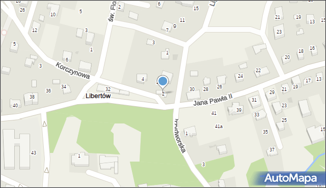 Libertów, Korczynowa, 2, mapa Libertów