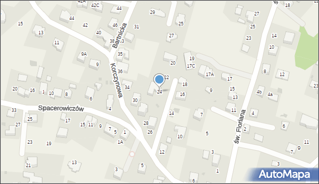 Libertów, Korczynowa, 24, mapa Libertów