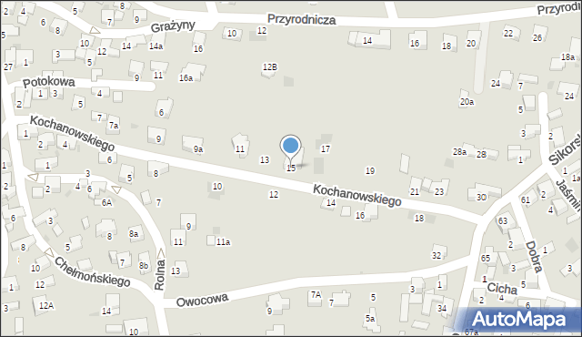 Libiąż, Kochanowskiego Jana, 15, mapa Libiąż
