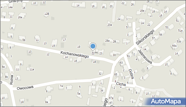 Libiąż, Kochanowskiego Jana, 21, mapa Libiąż