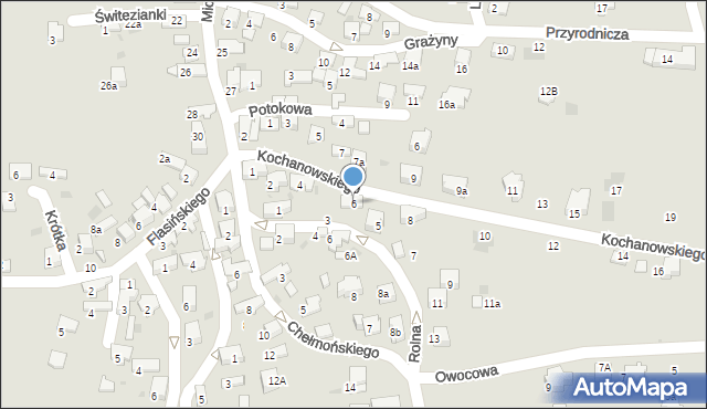 Libiąż, Kochanowskiego Jana, 6, mapa Libiąż