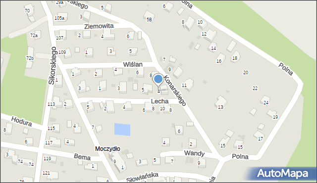 Libiąż, Konarskiego Stanisława, 4, mapa Libiąż