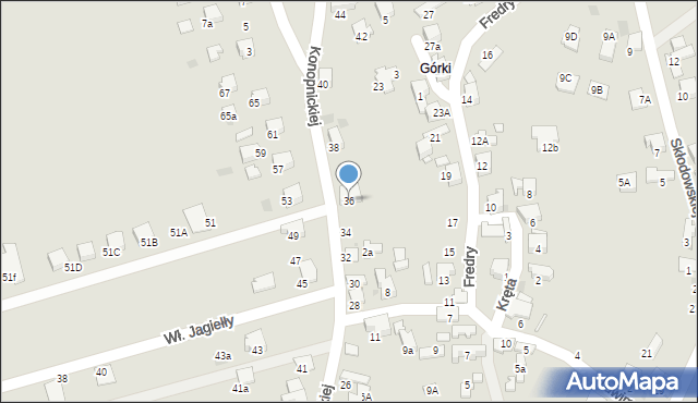 Libiąż, Konopnickiej Marii, 36, mapa Libiąż