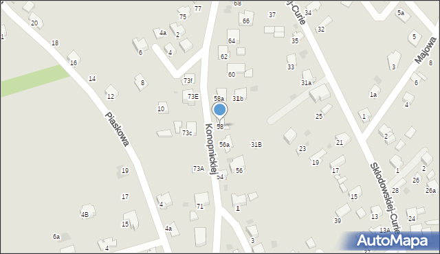 Libiąż, Konopnickiej Marii, 58, mapa Libiąż