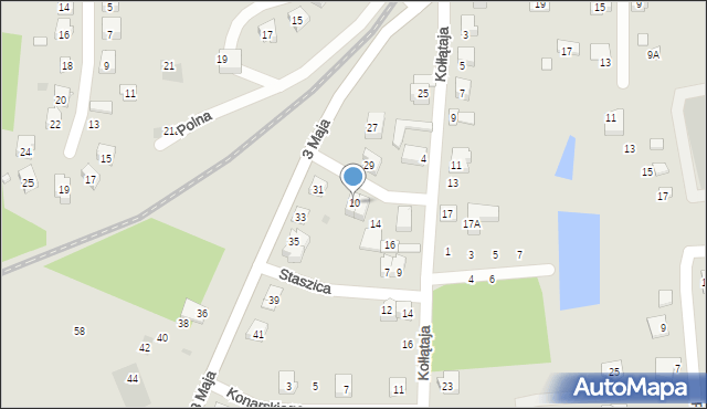 Lidzbark, Kołłątaja Hugo, 10, mapa Lidzbark