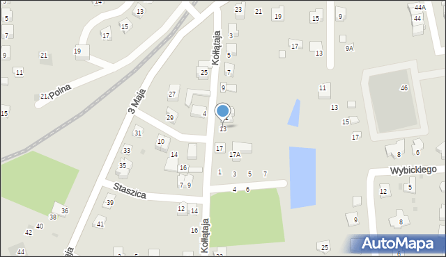 Lidzbark, Kołłątaja Hugo, 13, mapa Lidzbark