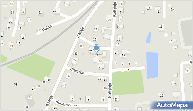 Lidzbark, Kołłątaja Hugo, 14, mapa Lidzbark