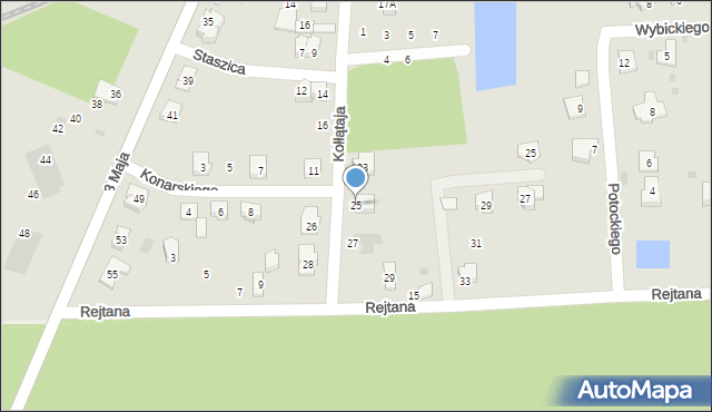 Lidzbark, Kołłątaja Hugo, 25, mapa Lidzbark