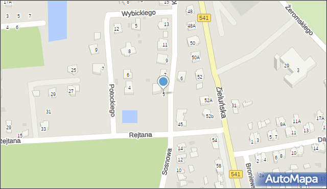Lidzbark, Kościuszki Tadeusza, gen., 5, mapa Lidzbark