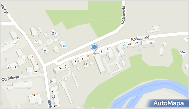 Lidzbark Warmiński, Kościuszki Tadeusza, gen., 10, mapa Lidzbark Warmiński