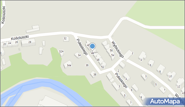 Lidzbark Warmiński, Kościuszki Tadeusza, gen., 44, mapa Lidzbark Warmiński