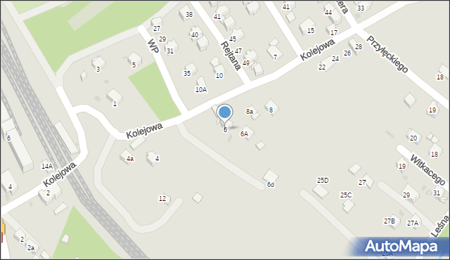 Limanowa, Kolejowa, 6, mapa Limanowa
