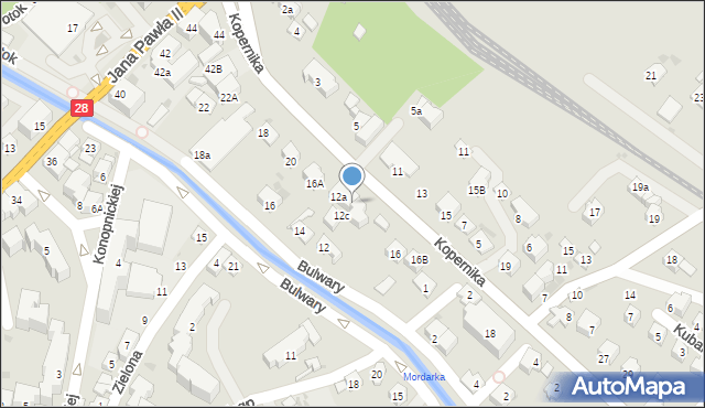 Limanowa, Kopernika Mikołaja, 12b, mapa Limanowa