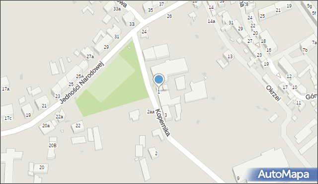 Lipiany, Kopernika Mikołaja, 1, mapa Lipiany