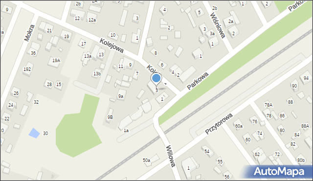 Lipinki, Kolejowa, 3, mapa Lipinki