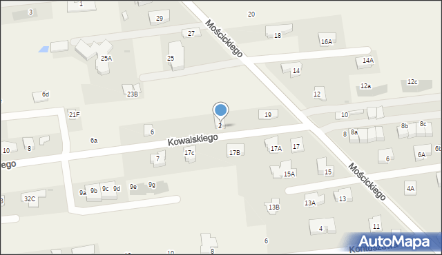 Lipków, Kowalskiego Rocha, 4, mapa Lipków