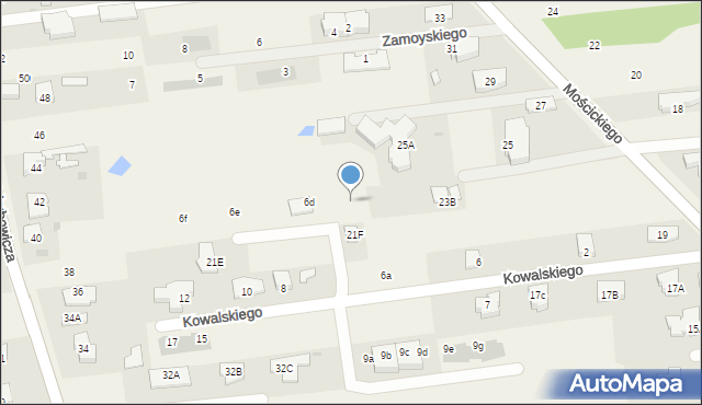 Lipków, Kowalskiego Rocha, 6c, mapa Lipków