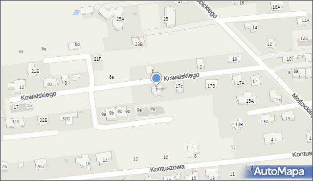 Lipków, Kowalskiego Rocha, 7, mapa Lipków