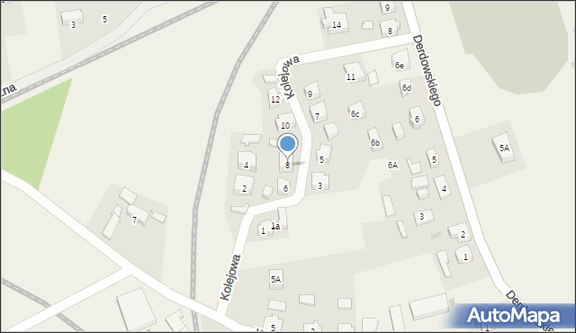 Lipusz, Kolejowa, 8, mapa Lipusz