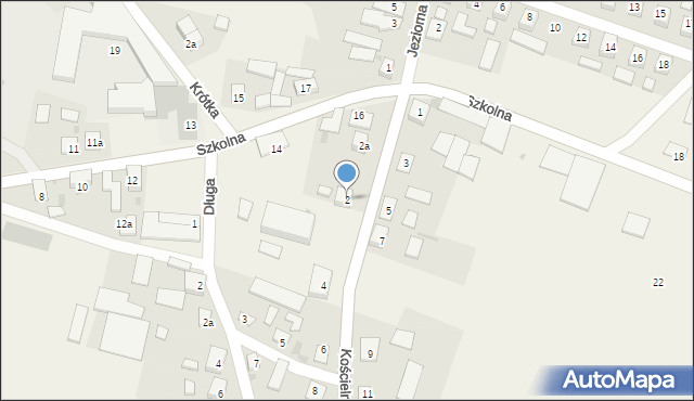 Lniano, Kościelna, 2, mapa Lniano