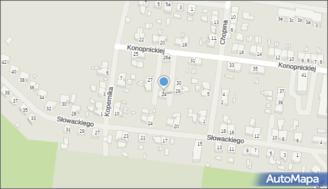 Łobez, Konopnickiej Marii, 24, mapa Łobez