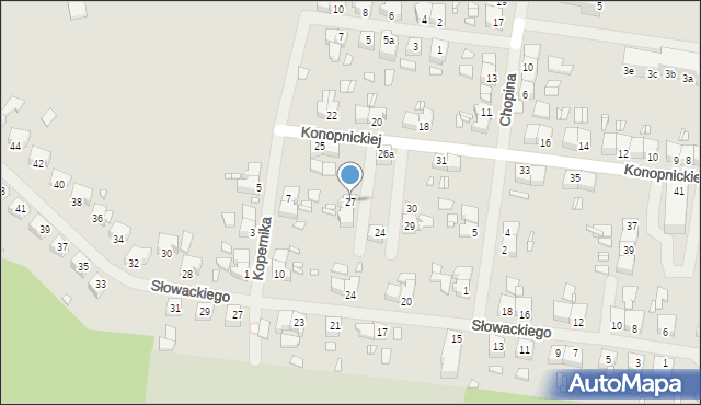 Łobez, Konopnickiej Marii, 27, mapa Łobez