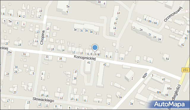 Łobez, Konopnickiej Marii, 7, mapa Łobez