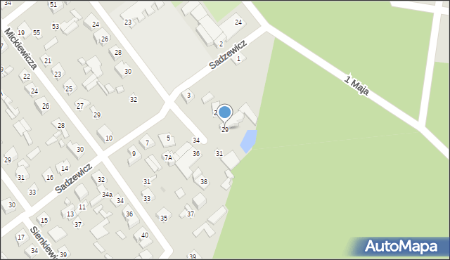 Łochów, Kolejowa, 29, mapa Łochów