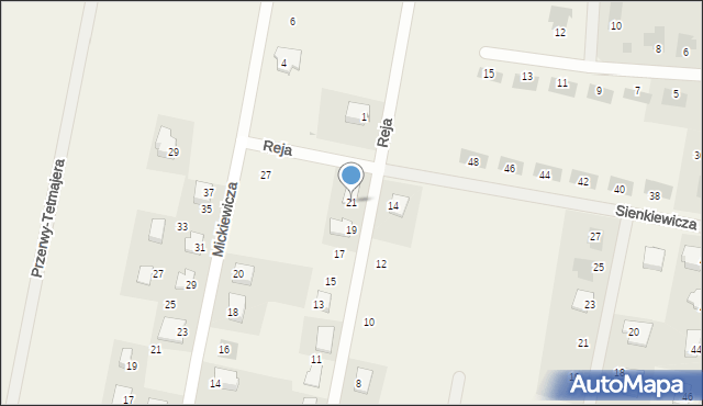 Łochowo, Kochanowskiego Jana, 21, mapa Łochowo