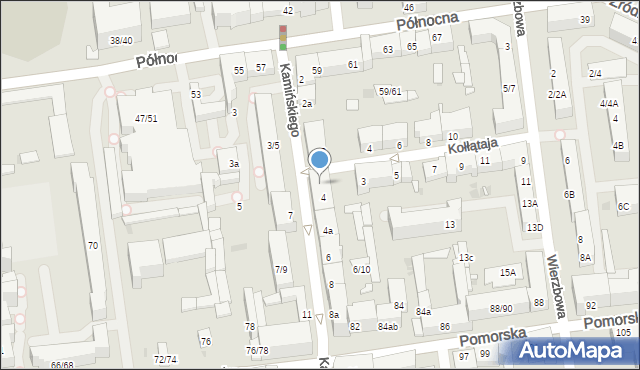 Łódź, Kołłątaja Hugona, ks., 1, mapa Łodzi