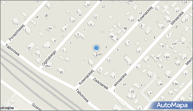 Łódź, Kownackiej Marii, 4, mapa Łodzi