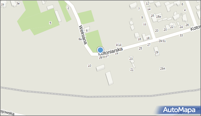 Łódź, Kotoniarska, 15, mapa Łodzi