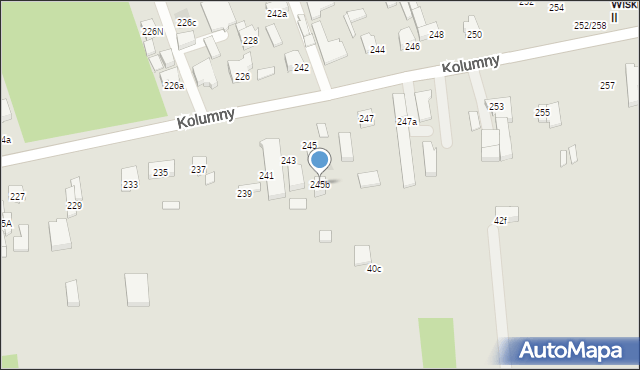 Łódź, Kolumny, 245b, mapa Łodzi