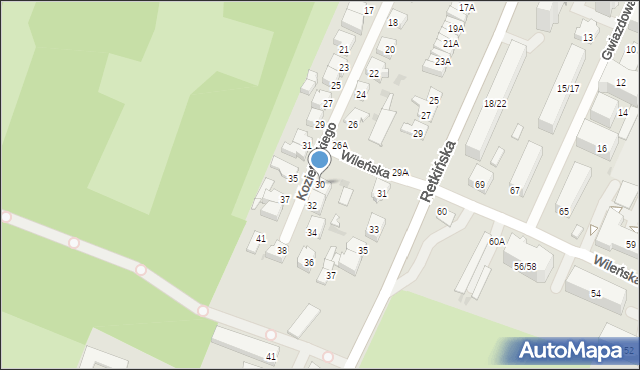 Łódź, Kozietulskiego Jana Leona, płk., 30, mapa Łodzi