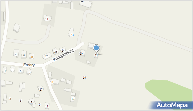 Łokacz Mały, Konopnickiej Marii, 21, mapa Łokacz Mały