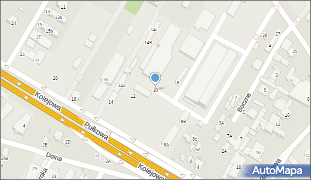 Łomianki, Kolejowa, 10, mapa Łomianki