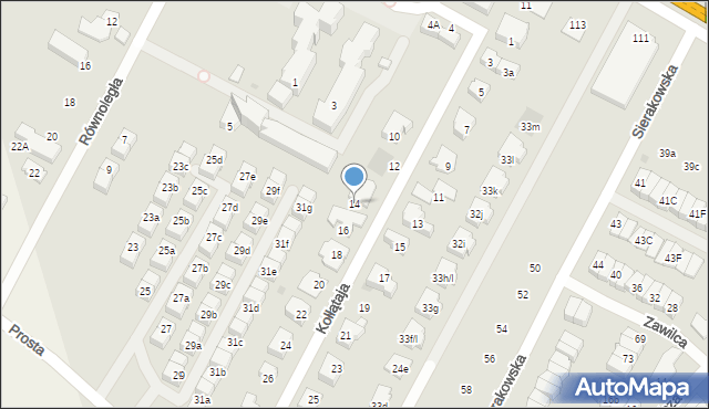 Łomianki, Kołłątaja Hugo, 14, mapa Łomianki