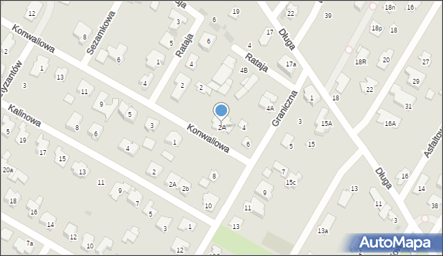 Łomianki, Konwaliowa, 2A, mapa Łomianki