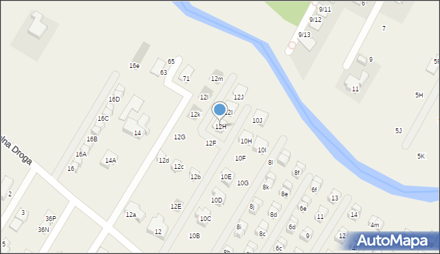 Łomianki Dolne, Kościelna Droga, 12H, mapa Łomianki Dolne