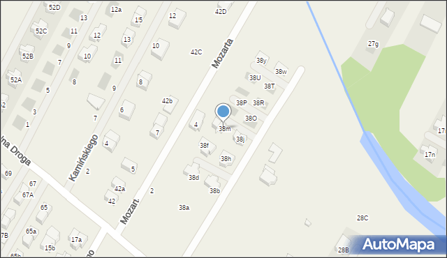 Łomianki Dolne, Kościelna Droga, 38m, mapa Łomianki Dolne