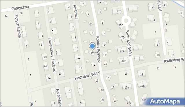 Łoziska, Konika Polnego, 12, mapa Łoziska