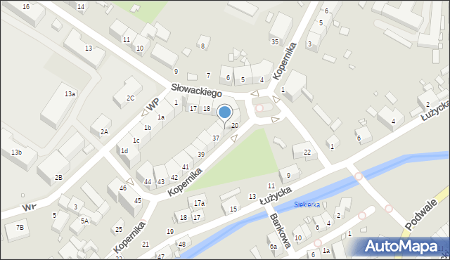 Lubań, Kopernika Mikołaja, 36, mapa Lubań